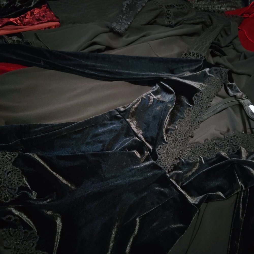 Vampire Romantic Goth Clothing Lot Vintage Velvet Dresses